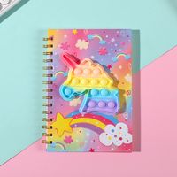 Cute Cartoon Silicone Decompression Bubble Hand Account Coil Notebook sku image 6