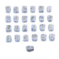Un Conjunto De 25 Semi Natural-tallas Preciosas De Piedra Runa De Cristal sku image 6