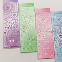 Cute Decorative Material Crystal Diamond Sequins Stickers main image 3