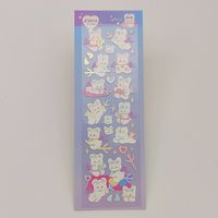 Cute Cartoon Rabbit Clover Hot Silver Sequins Diy Stickers sku image 6