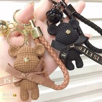 Cute Bear Resin Metal Unisex Bag Pendant Keychain main image 5