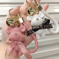 Cute Bear Resin Metal Unisex Bag Pendant Keychain main image 2