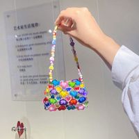 Girl's Mini Pvc Heart Shape Fashion Square Open Crossbody Bag sku image 2
