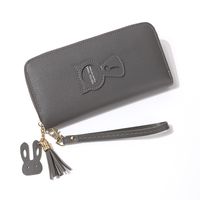 Women's Solid Color Pu Leather Zipper Wallets main image 4