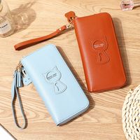 Women's Solid Color Pu Leather Zipper Wallets main image 6