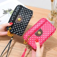 Women's Solid Color Silk Magnetic Buckle Coin Purses main image 1
