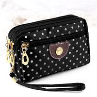 Women's Solid Color Silk Magnetic Buckle Coin Purses main image 5