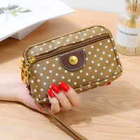 Women's Solid Color Silk Magnetic Buckle Coin Purses sku image 1