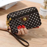 Women's Solid Color Silk Magnetic Buckle Coin Purses sku image 4