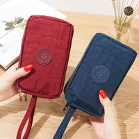 Women's Solid Color Nylon Sewing Thread Zipper Coin Purses main image 2