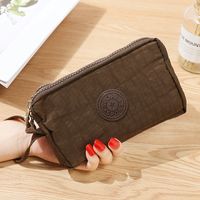 Women's Solid Color Nylon Sewing Thread Zipper Coin Purses sku image 8
