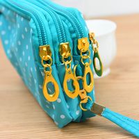 Women's Solid Color Silk Magnetic Buckle Coin Purses main image 2