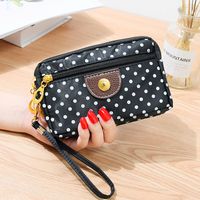 Women's Solid Color Silk Magnetic Buckle Coin Purses sku image 2