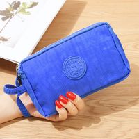 Women's Solid Color Nylon Sewing Thread Zipper Coin Purses sku image 9