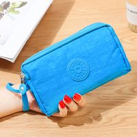 Women's Solid Color Nylon Sewing Thread Zipper Coin Purses sku image 11