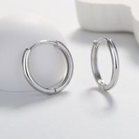1 Pair Elegant Round Gold Plated Brass Gold Plated Hoop Earrings main image 9