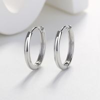 1 Pair Elegant Round Gold Plated Brass Gold Plated Hoop Earrings main image 10