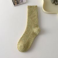 Women's Japanese Style Solid Color Wool Polyacrylonitrile Fiber Crew Socks sku image 7