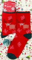 Unisex Fashion Santa Claus Snowflake Nylon Cotton Crew Socks sku image 3