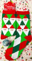 Unisex Fashion Santa Claus Snowflake Nylon Cotton Crew Socks sku image 10