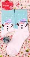 Unisex Fashion Santa Claus Snowflake Nylon Cotton Crew Socks sku image 14