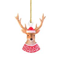 Christmas Cute Animal Arylic Party Hanging Ornaments sku image 2