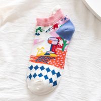 Women's Japanese Style Cartoon Nylon Cotton Jacquard Ankle Socks sku image 9