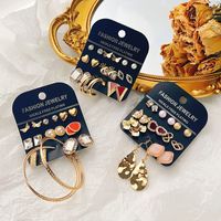 Fashion Geometric Alloy Plating Artificial Pearls Women's Earrings 1 Set main image 1