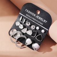 Fashion Geometric Alloy Plating Artificial Pearls Women's Earrings 1 Set sku image 14