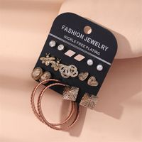 Fashion Geometric Alloy Plating Artificial Pearls Women's Earrings 1 Set main image 2