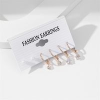 Fashion Geometric Alloy Plating Artificial Pearls Women's Earrings 1 Set sku image 5