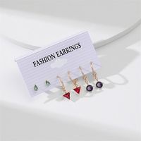 Fashion Geometric Alloy Plating Artificial Pearls Women's Earrings 1 Set sku image 6