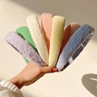 Women's Simple Style Solid Color Cloth Pleated Hair Band main image 2
