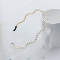 Mode Blume Metall Inlay Künstliche Perlen Künstlicher Diamant Haarband 1 Stück sku image 47