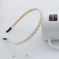 Mode Blume Metall Inlay Künstliche Perlen Künstlicher Diamant Haarband 1 Stück sku image 49