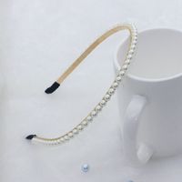 Mode Blume Metall Inlay Künstliche Perlen Künstlicher Diamant Haarband 1 Stück sku image 31