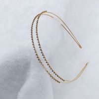Mode Blume Metall Inlay Künstliche Perlen Künstlicher Diamant Haarband 1 Stück sku image 122
