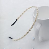 Mode Fleur Métal Incruster Perles Artificielles Diamant Artificiel Bande De Cheveux 1 Pièce sku image 51