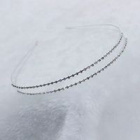 Mode Blume Metall Inlay Künstliche Perlen Künstlicher Diamant Haarband 1 Stück sku image 123