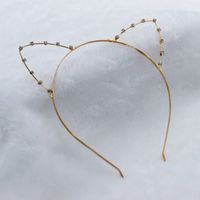 Mode Blume Metall Inlay Künstliche Perlen Künstlicher Diamant Haarband 1 Stück sku image 135
