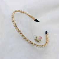 Mode Blume Metall Inlay Künstliche Perlen Künstlicher Diamant Haarband 1 Stück sku image 78