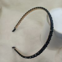 Fashion Flower Metal Inlay Artificial Pearls Artificial Diamond Hair Band 1 Piece sku image 91