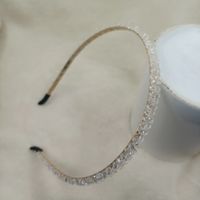 Fashion Flower Metal Inlay Artificial Pearls Artificial Diamond Hair Band 1 Piece sku image 92