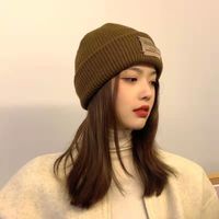 Women's Fashion Solid Color Crimping Wool Cap main image 3