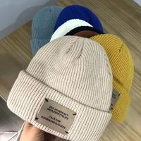 Women's Fashion Solid Color Crimping Wool Cap main image 1