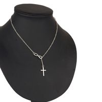 Simple Style Cross Alloy Plating Women's Necklace 1 Piece main image 2
