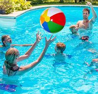 Creative Rainbow Children Toys Pvc Inflatable Beach Ball main image 2