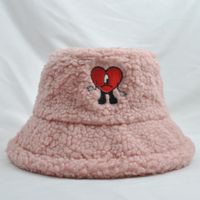 Mujeres Moda Forma De Corazón Bordado Aleros Anchos Sombrero De Copa main image 5