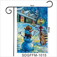 Creative Cartoon Pattern Blank Garden Banner Holiday Decoration Flag sku image 17