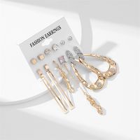 Fashion Geometric Alloy Plating Artificial Pearls Women's Earrings 1 Set sku image 16